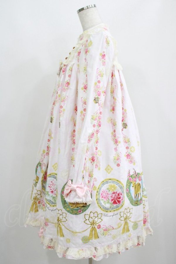 画像2: metamorphose / 花鹿の万華鏡 Aラインワンピース サイズ1 薄桜 H-25-05-29-016-ME-OP-NS-ZH (2)