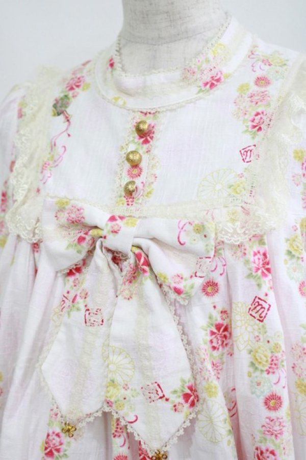 画像5: metamorphose / 花鹿の万華鏡 Aラインワンピース サイズ1 薄桜 H-25-05-29-016-ME-OP-NS-ZH (5)