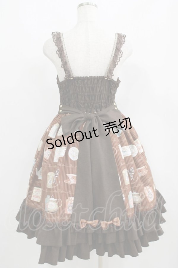 画像3: metamorphose / Classic Tea House ジャンパースカート サイズ1 ブラウン H-25-05-29-017-ME-OP-NS-ZH (3)