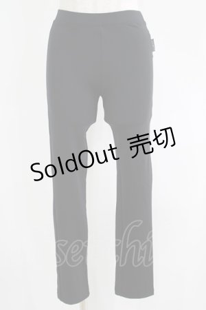 画像: Ozz oneste / 裾ボタンレギンス  黒 H-25-06-01-025-OO-PA-KB-ZH