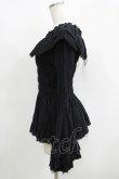 画像2: ATELIER PIERROT / Decay Gauze Blouse  黒 H-25-06-01-030-EL-BL-KB-ZH (2)