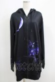 画像1: NieR Clothing / プリントZIPパーカー  黒 H-25-06-01-035-PU-TO-KB-ZH (1)
