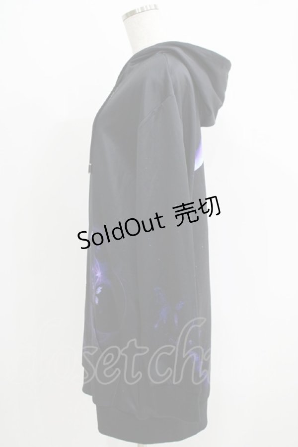 画像2: NieR Clothing / プリントZIPパーカー  黒 H-25-06-01-035-PU-TO-KB-ZH (2)