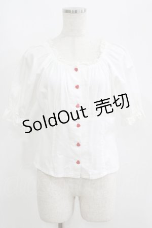 画像: MILK / スザンナブラウス  白 H-25-06-01-042-ML-BL-KB-ZH