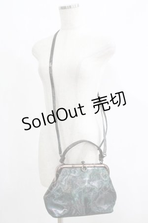 画像: Jean Paul GAULTIER / Vサイバーガマ口2wayバッグ  グリーン H-25-06-01-048-GO-BG-KB-ZH