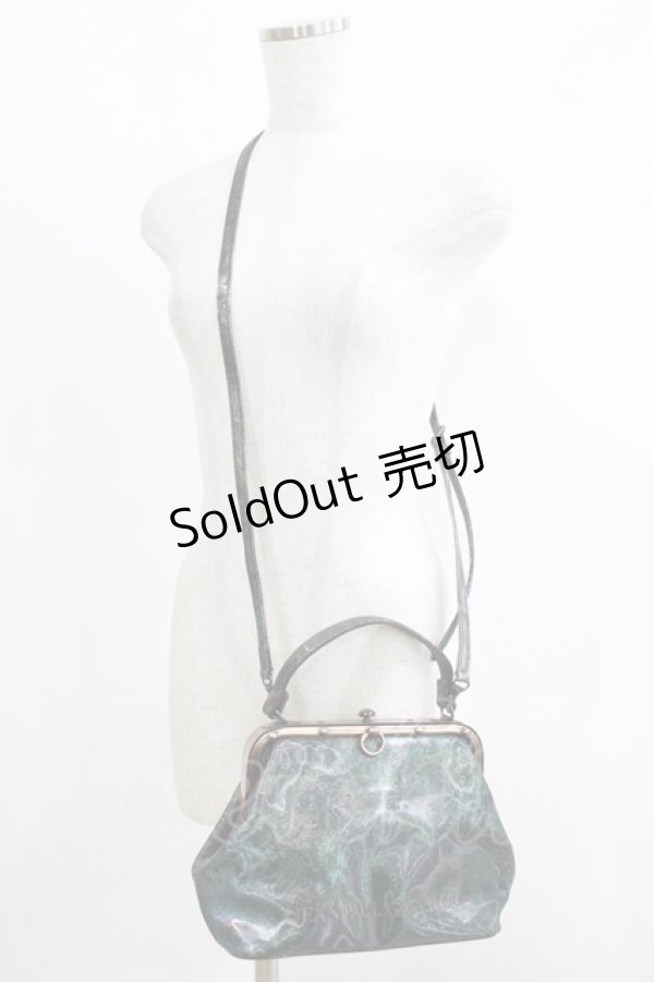 画像1: Jean Paul GAULTIER / Vサイバーガマ口2wayバッグ  グリーン H-25-06-01-048-GO-BG-KB-ZH (1)