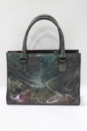 画像: Jean Paul GAULTIER / Vサイバーハンドバッグ  グリーン H-25-06-01-049-GO-BG-KB-ZH
