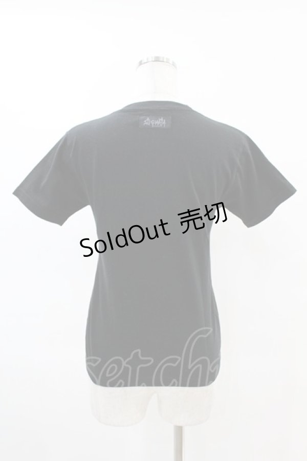画像2: STIGMATA / プリント半袖カットソー XXS 黒 H-25-06-01-1062-GO-TO-KB-ZH (2)