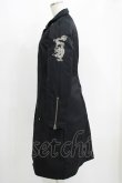 画像2: Ozz On / 龍刺繍中綿コート  黒 H-25-06-01-018-OO-CO-KB-ZH (2)