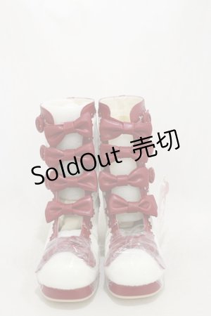 画像: DearMyLove / マイメロディコラボブーツ LL オフ/レッド H-25-06-03-001-EL-SH-NS-ZH