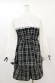 画像2: majoretty / チェックセーラーリボンセットアップ 2L ブラック H-25-06-03-057-LO-OP-NS-ZH (2)
