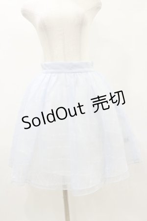 画像: evelyn / シアーチェックスカート Free サックス H-25-06-03-069-LO-SK-NS-ZH