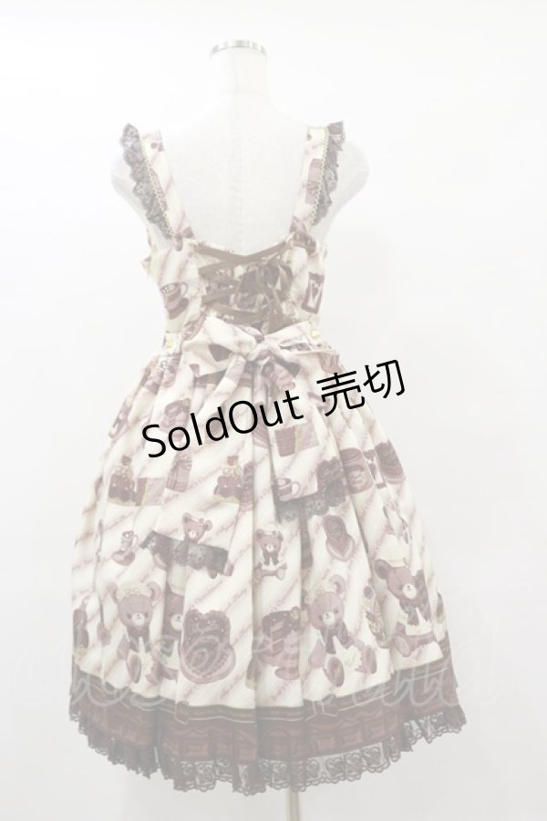画像2: Angelic Pretty / Bear’s Chocolaterieジャンパースカート Free アイボリー H-25-06-03-078-AP-OP-NS-ZH (2)