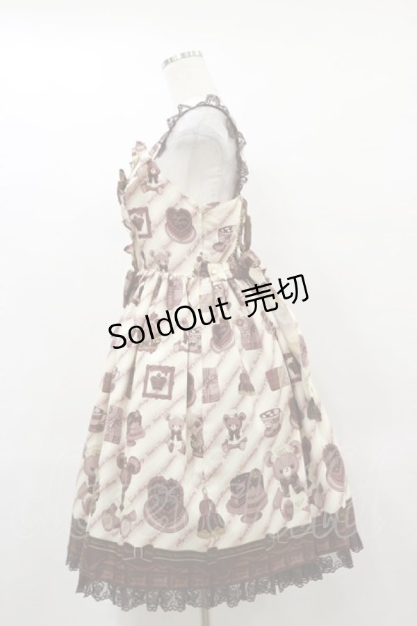 画像3: Angelic Pretty / Bear’s Chocolaterieジャンパースカート Free アイボリー H-25-06-03-078-AP-OP-NS-ZH (3)
