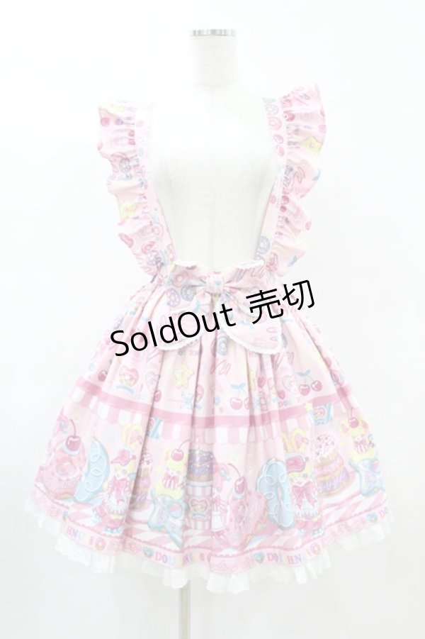 画像1: Angelic Pretty / Toy's Donut Dinerスカート Free ピンク H-25-06-03-1025-AP-SK-NS-ZH (1)