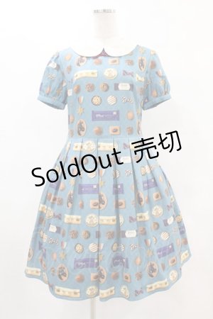 画像: Himena（海外ロリータブランド） / Gentle Chocolateワンピース 2 ブルーグリーン H-25-06-03-1026-0-OP-NS-ZH