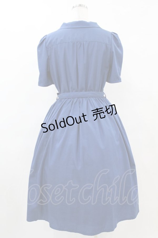 画像2: an another angelus / 5分袖開衿ワンピース Free BLUE H-25-06-03-1027-CA-OP-NS-ZH (2)
