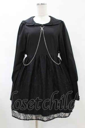 画像: Jamie エーエヌケー / チェーンハーネスワンピース M ブラック H-25-06-03-1033-LO-OP-NS-ZH