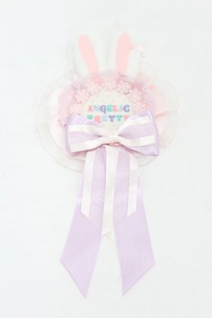 画像: Angelic Pretty / リリカルバニーロゼッタブローチ  ラベンダー H-25-06-03-1006-AP-AC-NS-ZH