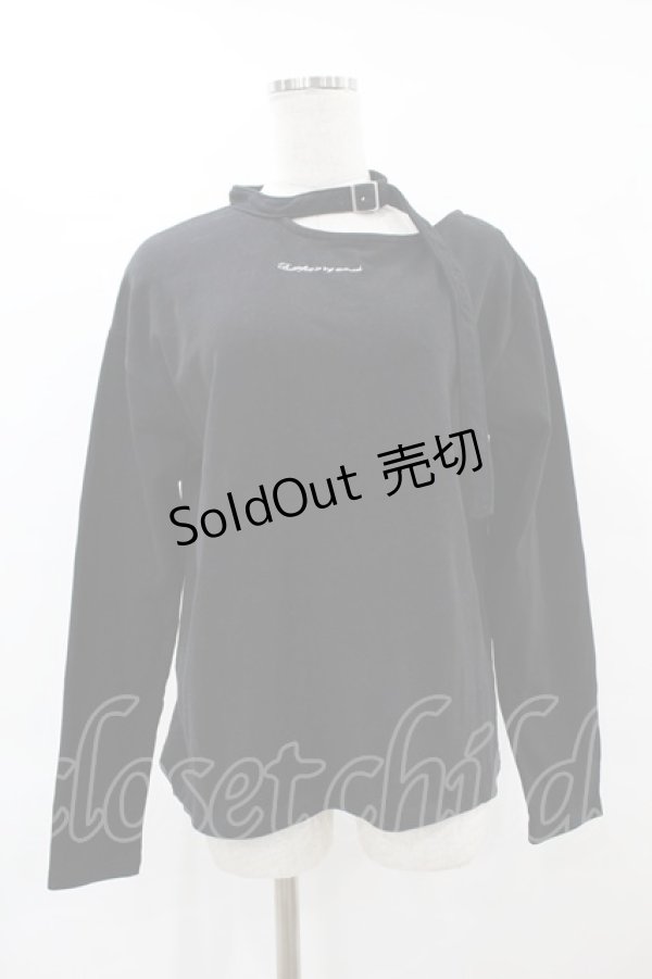 画像1: EATME / ベルトデザインTシャツ Free ブラック H-25-06-03-1050-LO-TS-NS-ZH (1)