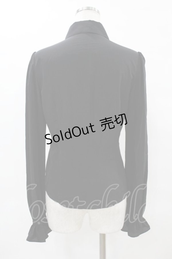 画像2: NO.S PROJECT / 二次元と運命が交差するブラウス S ブラック H-25-06-03-1052-LO-BL-NS-ZH (2)