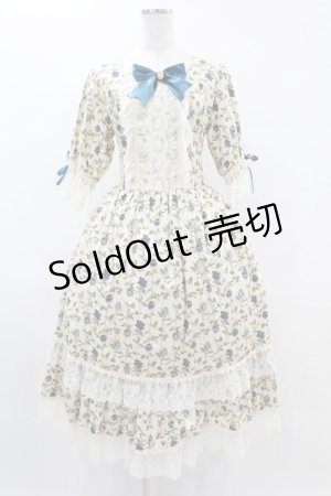 画像: Physical Drop / フロントレースローズワンピース FREE アイボリー H-25-06-03-1017-LO-OP-NS-ZH