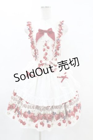 画像: BABY,THE STARS SHINE BRIGHT / Strawberry’s Heart Drops柄ジャンパースカートII Free オフ H-25-06-03-1020-BA-OP-NS-ZH