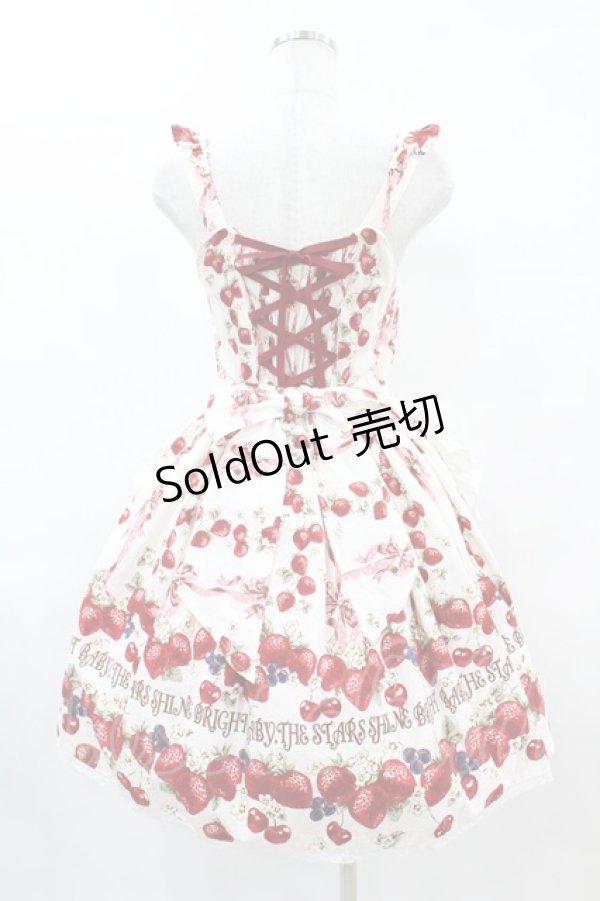 画像2: BABY,THE STARS SHINE BRIGHT / Strawberry’s Heart Drops柄ジャンパースカートII Free オフ H-25-06-03-1020-BA-OP-NS-ZH (2)