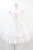 画像1: Angelic Pretty / フラワーバタフライジャンパースカート(コットンピケ) Free オフ H-25-06-03-1022-AP-OP-NS-ZH (1)