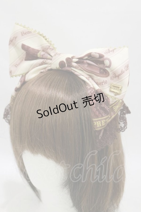 画像1: Angelic Pretty / Bear’s Chocolaterieカチューシャ  アイボリー H-25-06-03-017-AP-AC-NS-ZH (1)