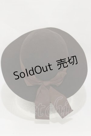 画像: an another angelus / グログランリボンウールハット  BROWN H-25-06-03-018-CA-AC-NS-ZH
