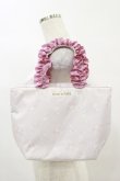 画像1: Maison de FLEUR / Wish me mell フリルハンドルトートバッグ  ピンク H-25-06-03-024-LO-BG-NS-ZH (1)