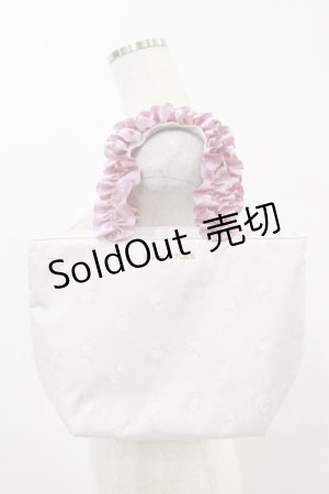画像: Maison de FLEUR / Wish me mell フリルハンドルトートバッグ  ピンク H-25-06-03-024-LO-BG-NS-ZH