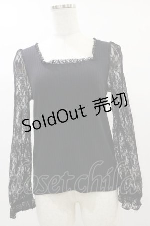 画像: Secret Honey / レーストップス Free ブラック H-25-06-03-047-CA-TO-NS-ZH