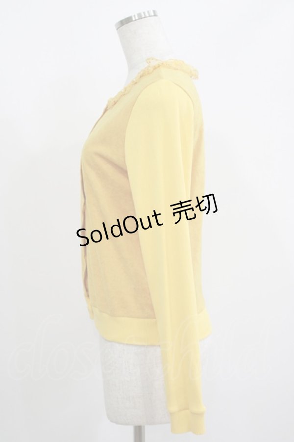 画像2: Shirley Temple / リブ切替カーディガン 160 マスタード H-25-06-04-035-ET-TO-KB-ZH (2)