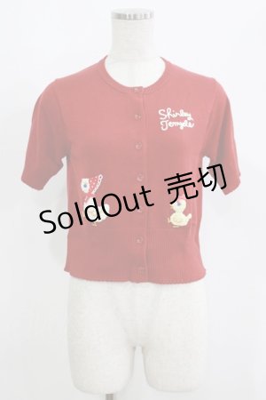画像: Shirley Temple / あひる&ひよこニットカーディガン 160 アカ H-25-06-04-040-ET-TO-KB-ZH