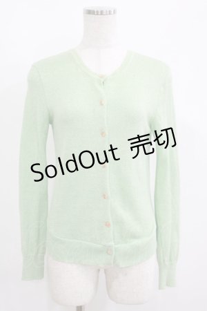 画像: Jane Marple Dans Le Salon / ラメ混カーディガン  ミント H-25-06-04-041-JM-TO-KB-ZH