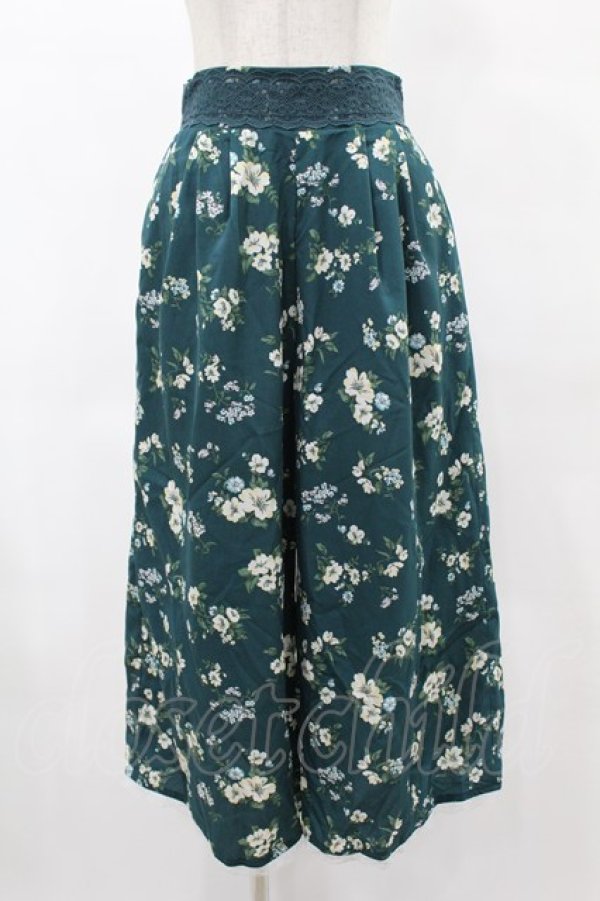 画像1: axes femme / ゆったりシルエットスカウチョ M グリーン H-25-06-04-1042-AX-PA-NS-ZH (1)