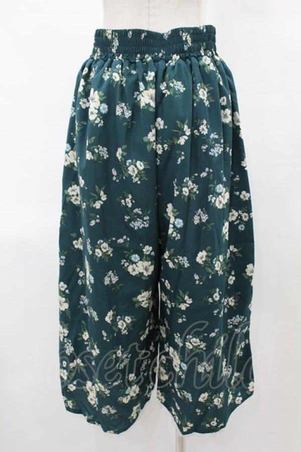 画像2: axes femme / ゆったりシルエットスカウチョ M グリーン H-25-06-04-1042-AX-PA-NS-ZH (2)