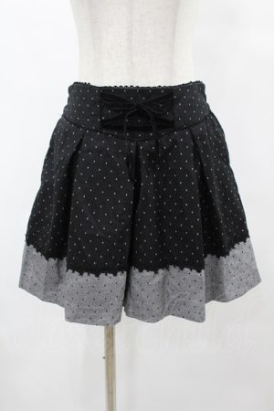画像: axes femme / ドットジャカードキュロット M ブラック H-25-06-04-1044-AX-PA-NS-ZH