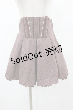 画像: axes femme / チェックキュロット M ワイン H-25-06-04-1045-AX-PA-NS-ZH