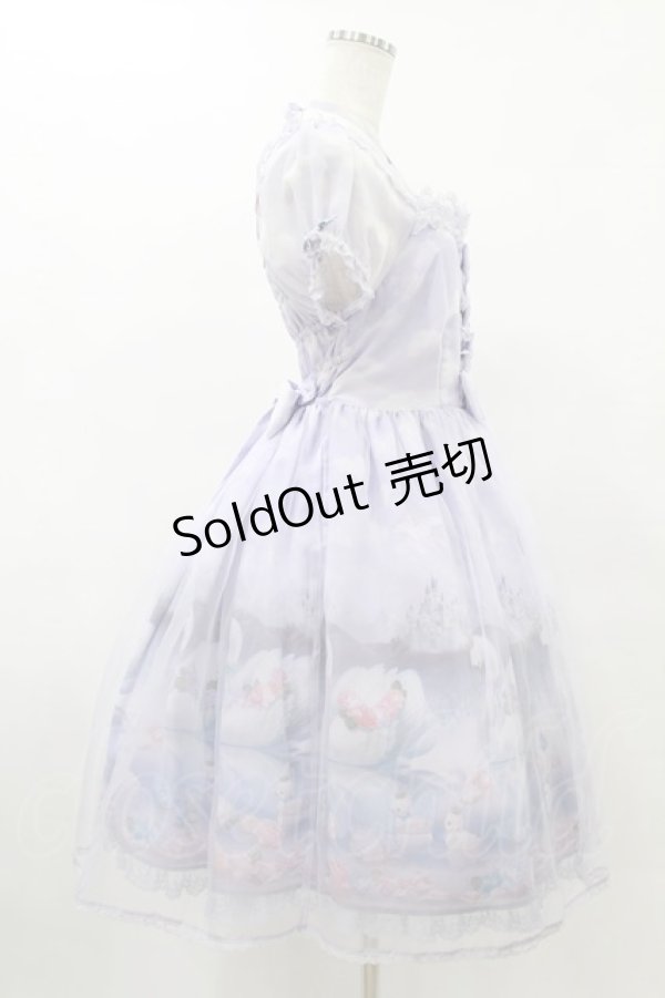 Angelic Pretty / Milky Swanミニ袖ワンピース Free ラベンダー