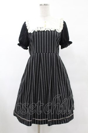 画像: axes femme POETIQUE / スクエアセーラーカットワンピース M ブラック H-25-06-04-1014-AX-OP-NS-ZH