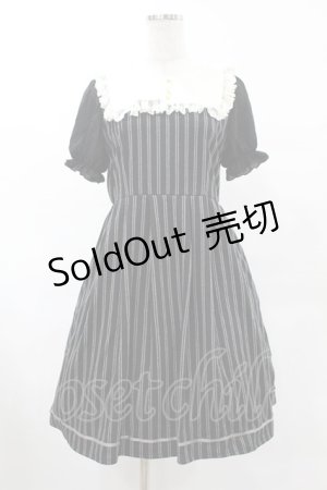 画像: axes femme POETIQUE / スクエアセーラーカットワンピース M ブラック H-25-06-04-1014-AX-OP-NS-ZH