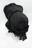 画像2: Angelic Pretty / バラのお嬢様ボンネット  ブラック H-25-06-04-1002-AP-AC-NS-ZH (2)