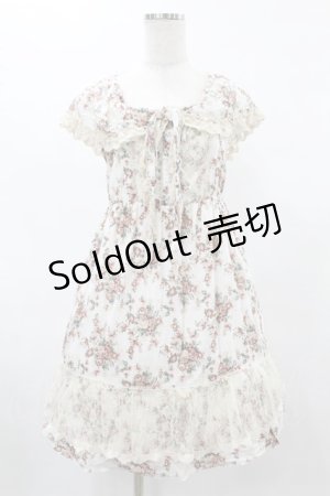 画像: axes femme / 花柄ワンピース M オフ H-25-06-04-1021-AX-OP-NS-ZH
