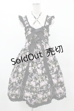 画像: BABY,THE STARS SHINE BRIGHT / 天使グログランジャンパースカートII Free ブラック H-25-06-04-1024-BA-OP-NS-ZH