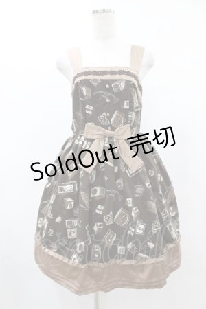 画像: axes femme / プレゼントBOXワンピース M ブラウン H-25-06-04-1027-AX-OP-NS-ZH