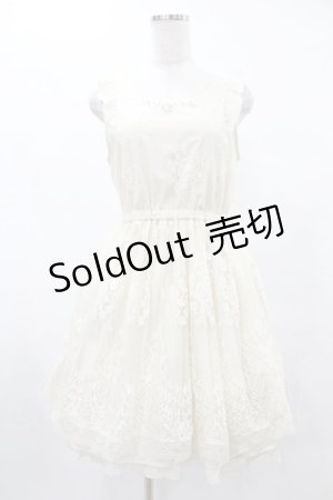 画像: axes femme / 総レースノースリワンピース M オフ H-25-06-04-1030-AX-OP-NS-ZH