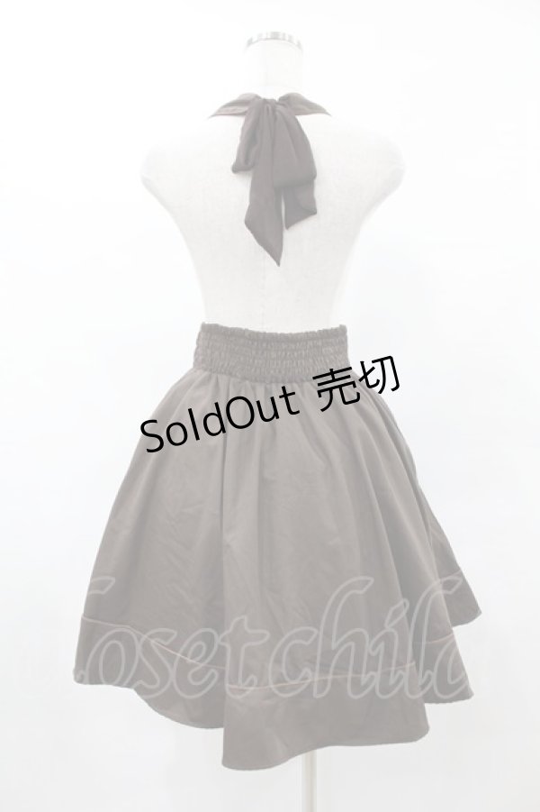 画像2: axes femme / 刺繍入り襟付きスカート M ブラウン H-25-06-04-1032-AX-SK-NS-ZH (2)